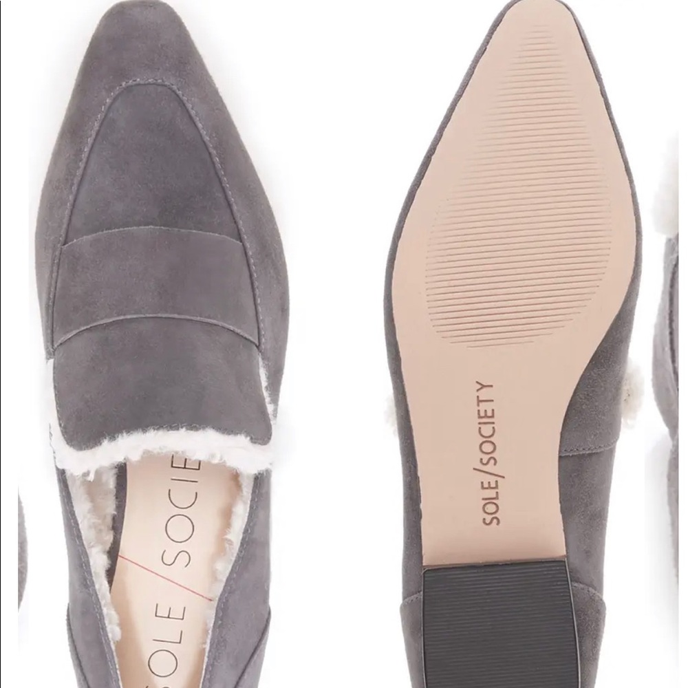 Sole Society Bettina Shearling Lined Loafer
